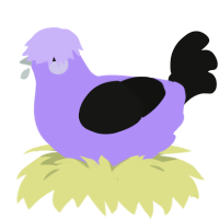 (unnamed), a lilac and black chicken