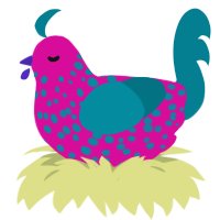 (unnamed), a fuchsia and sea chicken with a speckle pattern