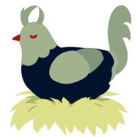 Vee - Subject 13, a tumblr and silver chicken with a head pattern
