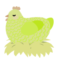 A lemon and lime chicken with a lace pattern