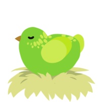Granny Smith, a grass and lime chicken with a neck-speckle pattern