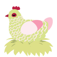 Melon and Prosciutto, a lemon and rose chicken with a lace pattern