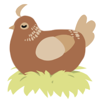A brown and beige chicken with a neck-band pattern