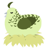 A apple and olive chicken with a half-lace pattern