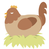 unevenly baked, a beige and brown chicken with a head pattern