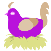 (unnamed), a amethyst and beige chicken