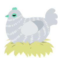 A mist chicken with a bar pattern