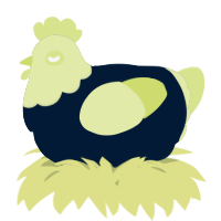 A tumblr and lemon chicken with a head pattern