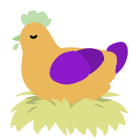 A honey and violet chicken