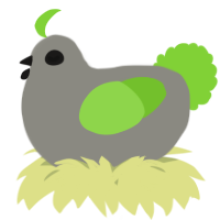 A ash and grass chicken