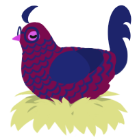 A wine and navy chicken with a lace pattern