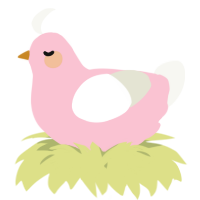 A rose and white chicken
