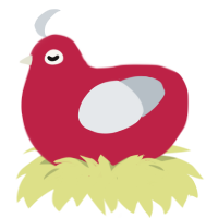 A crimson and mist chicken