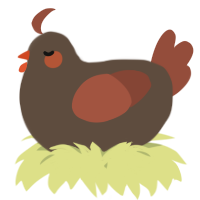 A bark and russet chicken
