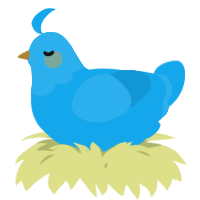 A sky chicken with a head pattern