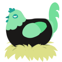 minty, a sable and spring chicken with a head pattern