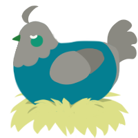 (unnamed), a sea and ash chicken with a head pattern