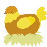 Anti-Doping Agency, a ochre and yellow chicken with a head pattern