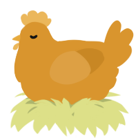 A orange chicken