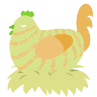 A lemon and honey chicken with a bar pattern