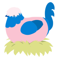 (unnamed), a rose and sapphire chicken with a head pattern