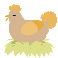A beige and honey chicken